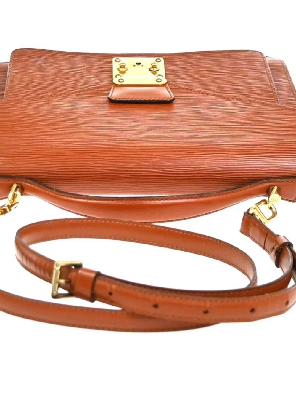 LOUIS VUITTON Monceau 2Way Shoulder Hand Bag Epi Leather Brown M52123 81YH920 - Picture 5 of 16